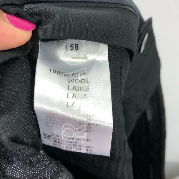 Versace Collection Gray Wool Dress Pants IT 58 US 42 - Picture 6 of 14